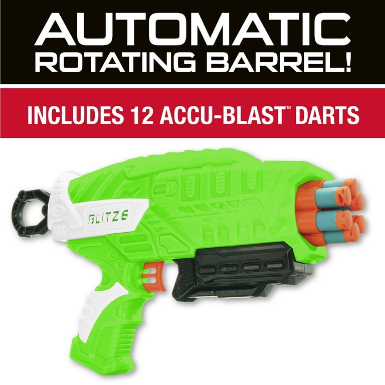 Blitz 6 Dart Blaster W/ 12 Accu-Blast Darts, Ages 6+