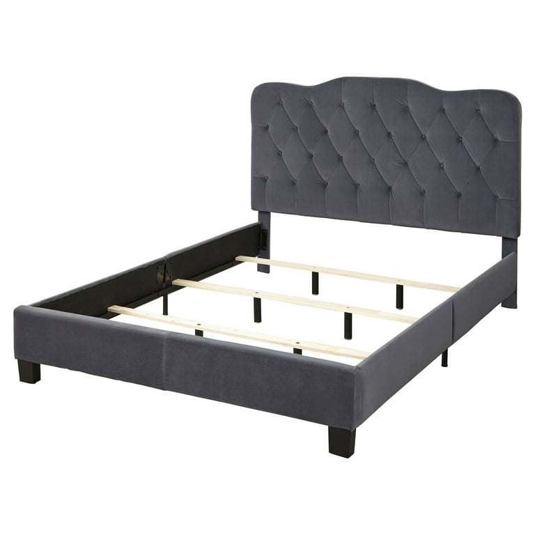 Tessa Upholstered Tufted Panel Bed Queen