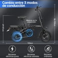 thumbnail image 3 of Bicicleta eléctrica Honey Whale S6S Negro, 3 of 9