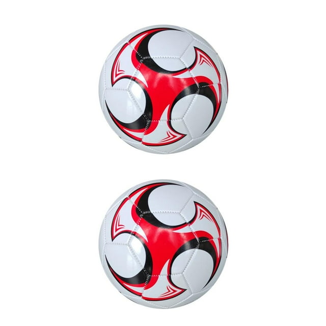 Maytalsory Wide Application Soccer Ball For Training And Sports Football Game Blast-proof 2 Red 2Set