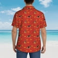 thumbnail image 6 of Balery German Shepherd Dog Print Men's Hawaiian Shirts Short Sleeve Beach Shirt Relaxed Fit Vacation Button Down Shirts-XX-Large, 6 of 9