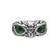 thumbnail image 2 of Minnieouse Anillo de ojo de búho abierto estilo vintage y exquisito anillo de búho de ojo artesanal tamaño ajustable a prueba de herrumbre Ropa, zapatos y accesorios Miscelánea Verde, 2 of 6