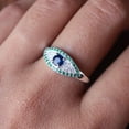 thumbnail image 7 of Evil Eye Ring, 925 sterling silver, Protection Blue Sapphire, Spiritual Turkish Rings for Women, Greek Nazra Amulet Jewelry, Women's Ring, 7 of 7