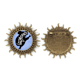 thumbnail image 1 of Pin de gancho de metal vintage Unbranded Silueta natural pereza con forma de sol M, 1 of 3
