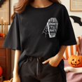 thumbnail image 2 of Spooky Till Death Sweatshirt, Pumpkin Sweater, Pumpkin Skeleton Shirt, Fall Sweatshirt, Halloween Party Sweatshirt, Spooky Season Sweatshirt, 2 of 3