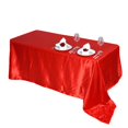 thumbnail image 5 of Efavormart 90x156" Rectangle RED Wholesale SATIN Tablecloth Banquet Linen Wedding Party Restaurant Tablecloth, 5 of 10