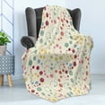 thumbnail image 4 of Modern Art Soft Flannel Fleece Throw Blanket, Grunge Polka Dots Spots Backdrop Motif Retro Nostalgic Aesthetic Image Print, Cozy Plush for Indoor and Outdoor Use, 50" x 60", Multicolor, by Ambesonne, 4 of 5