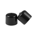 thumbnail image 2 of Uxcell 1.02'' Screw Thread Protector Vinyl End Caps Rubber Black 20pcs, 2 of 5