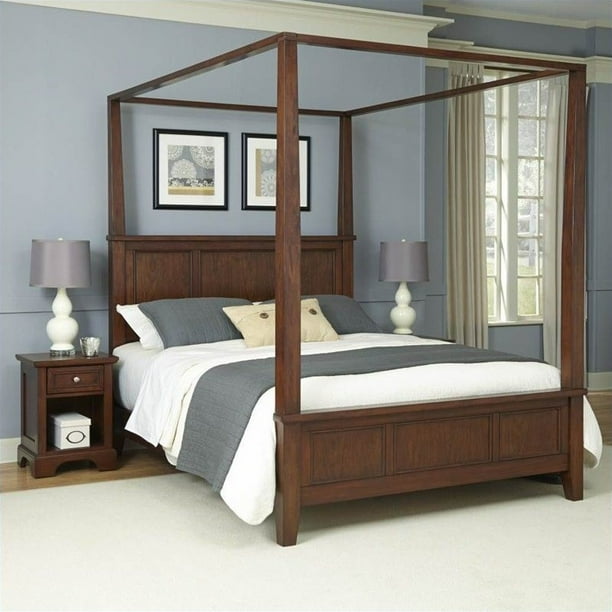 Home Styles Chesapeake King Canopy Bed And 2 Night Stands Com Home Styles Chesapeake King Canopy Bed, Home Styles Chesapeake King Bed