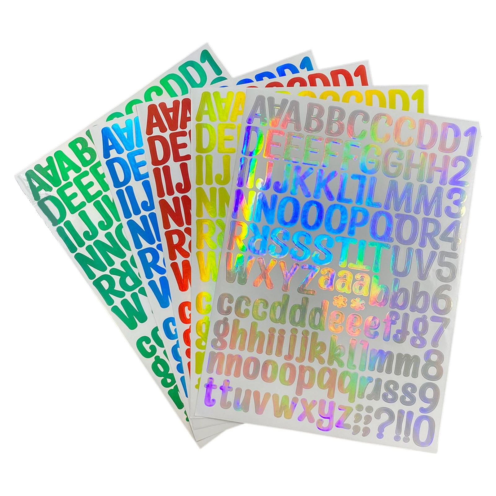 Holographic Vinyl Adhesive Letters And Numbers