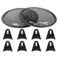 thumbnail image 1 of Cubierta Protectora Rejilla Gofre Negra Metal Subwoofer Altavoz Coche 6 Pulgadas 2Pcs, 1 of 1