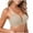 Beige, variant on Ribbed Knit Bras for Women Deep V Neck Back Closure Adjustable Straps Bralettes Seamless Fixed Pad Lingerie Tops Beige M
