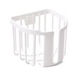thumbnail image 1 of Wall Mounted Toilet Paper Holder Bathroom Storage Rack White, 1 of 2