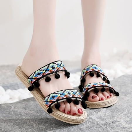 

LEEy-World House Slippers for Women Fashion Four Season Women Slippers Non Slip Comfortable Open Toe Solid Color Simple Style Boot Slippers for Women