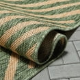 thumbnail image 7 of Well Woven Medusa Kesia Modern Striped Green 2'7" x 9'10" Runner Indoor Outdoor Rug, 7 of 7