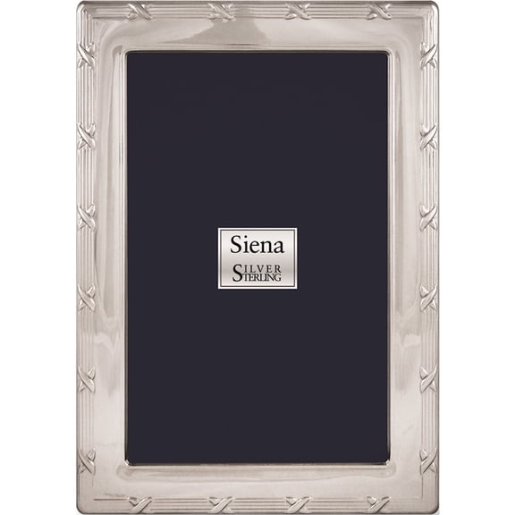 Bilaminate Sterling Silver Reed & Ribbon 7.5X9.5 Frame Designer Jewelry by Sweet Pea