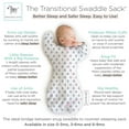 thumbnail image 3 of Amazing Baby Transitional Swaddle Sack with Arms Up Half-Length Sleeves and Mitten Cuffs, Better Sleep for Baby Boy & Baby Girl, Tiny Bear, Small, 0-3 Mo, 6-14 lbs, 3 of 9