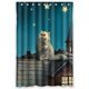 thumbnail image 1 of ABPHQTO Cute Cat Design Cortina de ducha Cortina de ducha impermeable 120x180 cm, 1 of 2