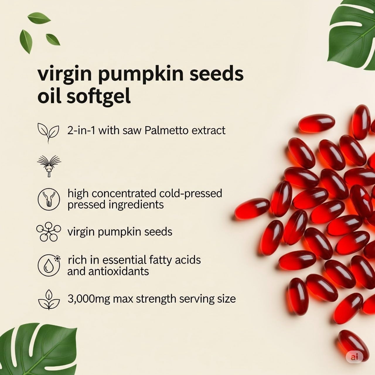 Oil of Oregano with Black Seed & Pumpkin Seed Oil + Saw Palmetto - Prostate & Immune Support Combo | 600 Softgels Total