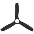 thumbnail image 5 of Skylark 54" Brushed Nickel/Ebony Integrated LED Smart Flush Mount Ceiling Fan with Remote Control, 5 of 7
