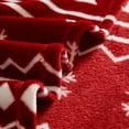 thumbnail image 4 of (2 pack) Holiday Time 50"x60" Red Classic Christmas Rolled Plush Throw, All Ages, 4 of 6