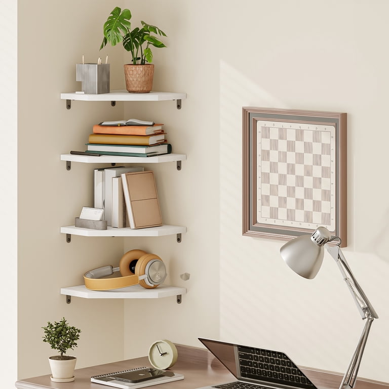 Fairy Corner Floating Shelves, White 4-Tier MDF photo 7