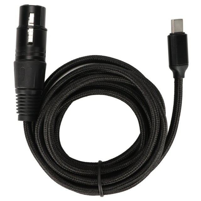 Cable USB C a XLR hembra, bajo ruido, HIFI, Plug and Play, cable de micrófono USB C para Windows, 2 metros/6,6 pies