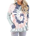 thumbnail image 3 of Sudadera con Cuello Redondo,Sudadera con Bolsillos Sudadera con Ajuste Tie Dye Blusas con Bolsillos Sudaderas Tops A Medida para La Perfección, 3 of 6