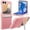 Glitter Pink, variant on Dteck for Samsung Galaxy Z Flip 6 Case with Built-in Screen Protector, Hinge Protection & Kickstand, Shockproof Full Body Phone Cover for Z Flip 6,Blue