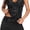 Black Dot, variant on Womens Two Piece Tankini Swimsuit with Skirt Tummy Control Modest V Neck Ruched Bathing Suit for Beach Vacation