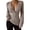 Camel, variant on Womens Deep V Neck Sweater Twist Front Slim Fit Sexy Pullover Sweaters Long Sleeve Ribbed Knit Casual Jumper Tops Black XL