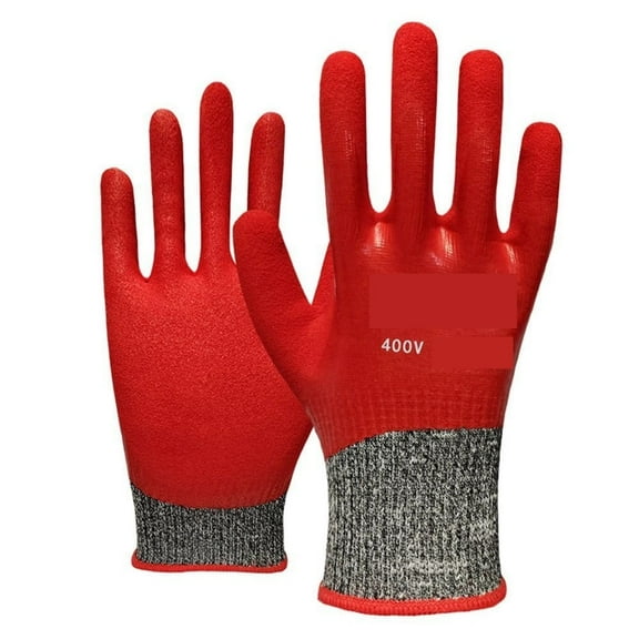 Electrical Insulating Gloves Withstanding Voltage 400V Rubber Touchscreen Insulation Glove