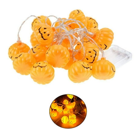 

JUNTEX Creative Pumpkin Skull Lamps 10LED/20LED String Light Halloween Night Party