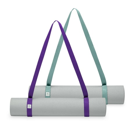 Gaiam Easy Cinch Yoga Mat Sling Purple Jam Maldive Asst