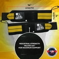 thumbnail image 5 of Nordic Lifting Wrist Wraps 14" for Weightlifting, Cross Training and Powerlifting - Yellow , 1 Pair, 5 of 9