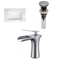 thumbnail image 1 of American Imaginations 23.75-in. W 1 Hole Ceramic Top Set In White Color - Overflow Drain Incl. AI-32462, 1 of 9