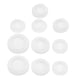 thumbnail image 1 of 10 tapones universales de goma para huchas, de diferentes tamaños, color blanco. Cierre redondo multiusos para alcancías., 1 of 8