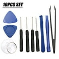 thumbnail image 3 of Kit d'Outils d'Ouverture de Téléphone 10 Pcs Barre de Serrage Tournevis Pinces Outil de Réparation, 3 of 8