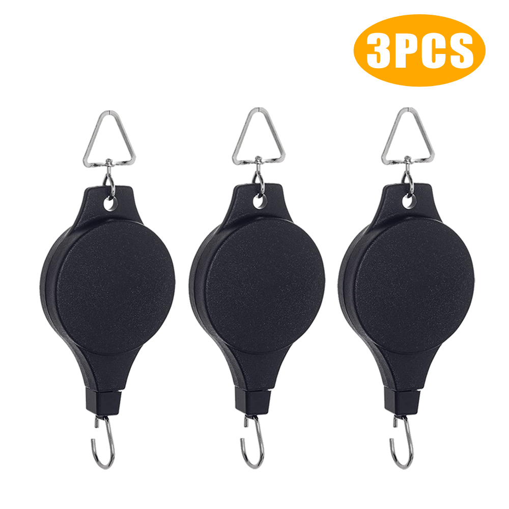 Plant Pulley Retractable Hanger Easy Reach Plant Pulley Adjustable