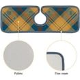 thumbnail image 5 of SKYSONIC Faucet Absorbent Mat 2 Pcs Tartan Scotland Plaid Pattern Kitchen Faucet Splash Catcher Washable Counter Drying Pads Behind Faucet for Kitchen Bathroom, 5 of 7