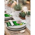 thumbnail image 5 of Saint Patrick's Day Cloth Napkins Set of 4 Reusable Dinner Napkins, Spring Green Lucky Three Grass Truck Cocktail Napkin Washable Table Napkins for Wedding/Holiday Party/Baby Shower 20"x20", 5 of 7