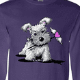 thumbnail image 4 of Inktastic Schnauzer with Heart Long Sleeve T-Shirt, 4 of 5