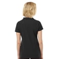 thumbnail image 3 of Tultex Women’s Short Sleeve Polo Shirt, 50/50 Cotton Polyester, Sport Pique Knit, Black, S, 3 of 5