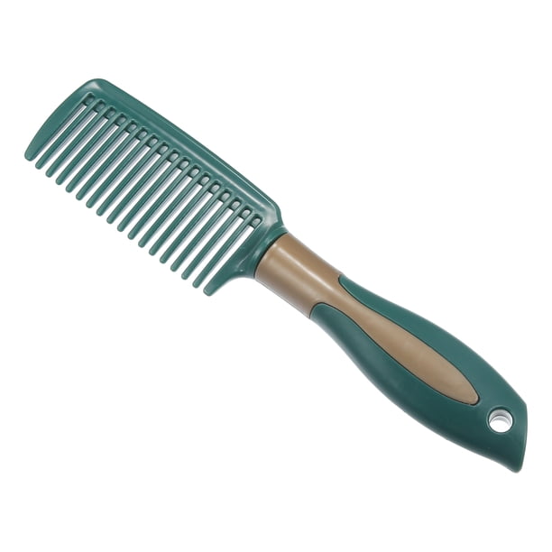 1 cepillo de pelo, cepillo desenredante para mujeres y hombres, cepillo de pelo para cabello liso, rizado, largo, corto, grueso, seco, verde oscuro, plástico