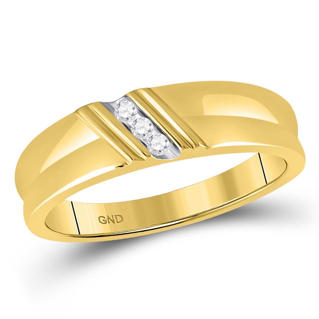 1/20 cttw, Diamond Wedding Band in 14K Yellow Gold Size-13 G-H,I2-I3