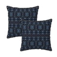 thumbnail image 1 of Velvet Decorative Throw Pillow Covers Set of 2, Soft Square Cushion Cover with Invisible Zipper Bohemian Ethnic Style Printing, 20"x20", 1 of 7