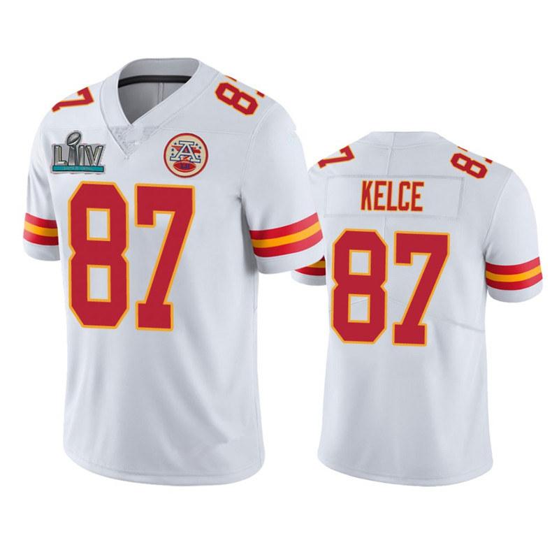 Travis Kelce #87 Kansas City Chiefs Vapor Black Stitched Jersey /w Patch