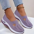 thumbnail image 2 of Women Casual Shoes Walking Sneakers Slip On Shoes Elderly Footwear Breathable Non Slip Soft Sole For Outdoor Daily Wear ,Us Size:8, 2 of 4