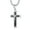 Black, variant on Mens Womens Cross Pendant Necklace Religious Christian Delicate Jewelry Box Chain 24"-Black