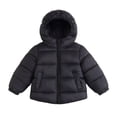 thumbnail image 2 of Auroural Toddler Girls Outfits Winter Coats Children's Winter Solid Color Long Sleeves Hooded Zipper Quilted Coat Keep Warm Coat Kids 1-8 Year, 2 of 6